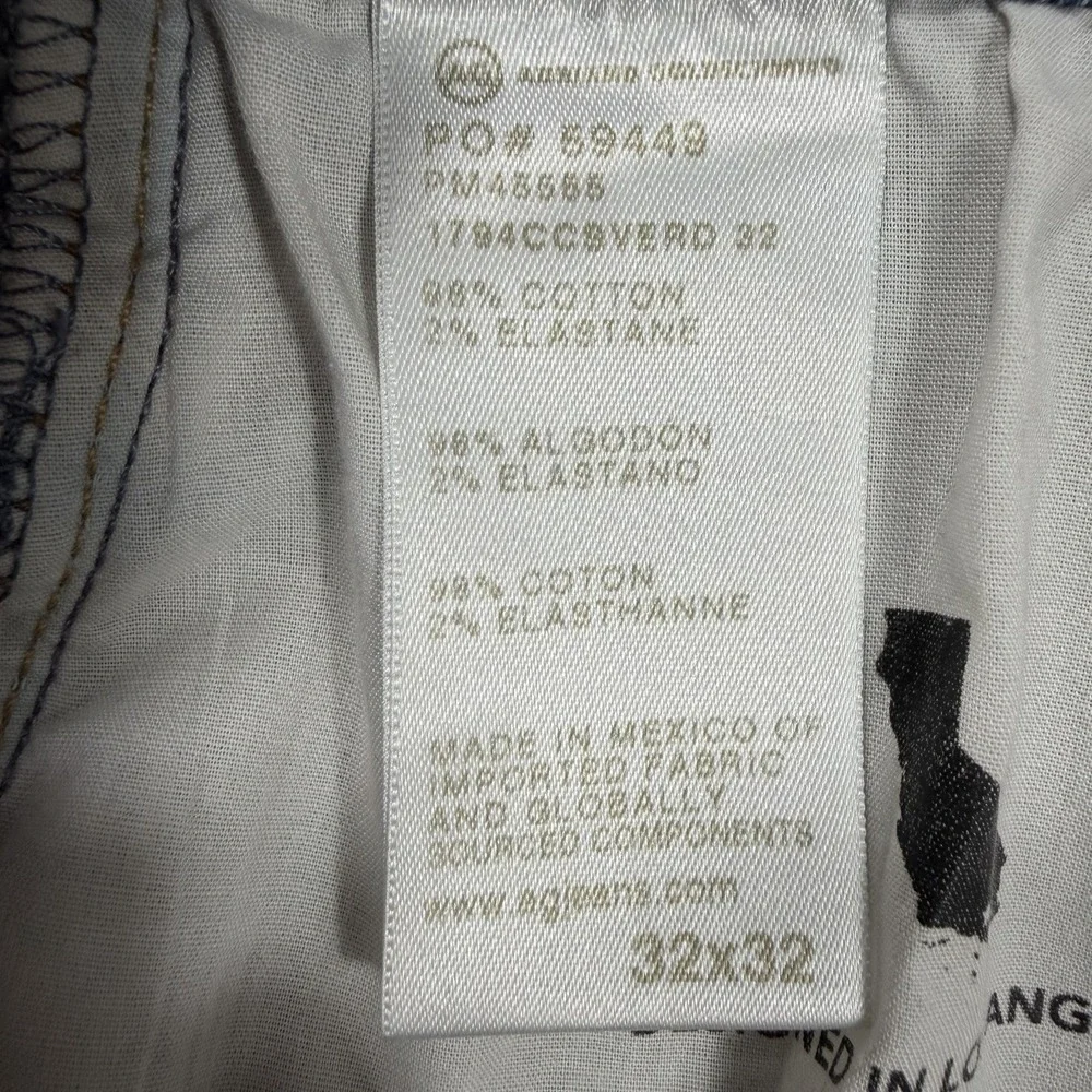 AG Everett Slim Straight Jeans Men's 32x32 Japanese Denim Minimalist Casual